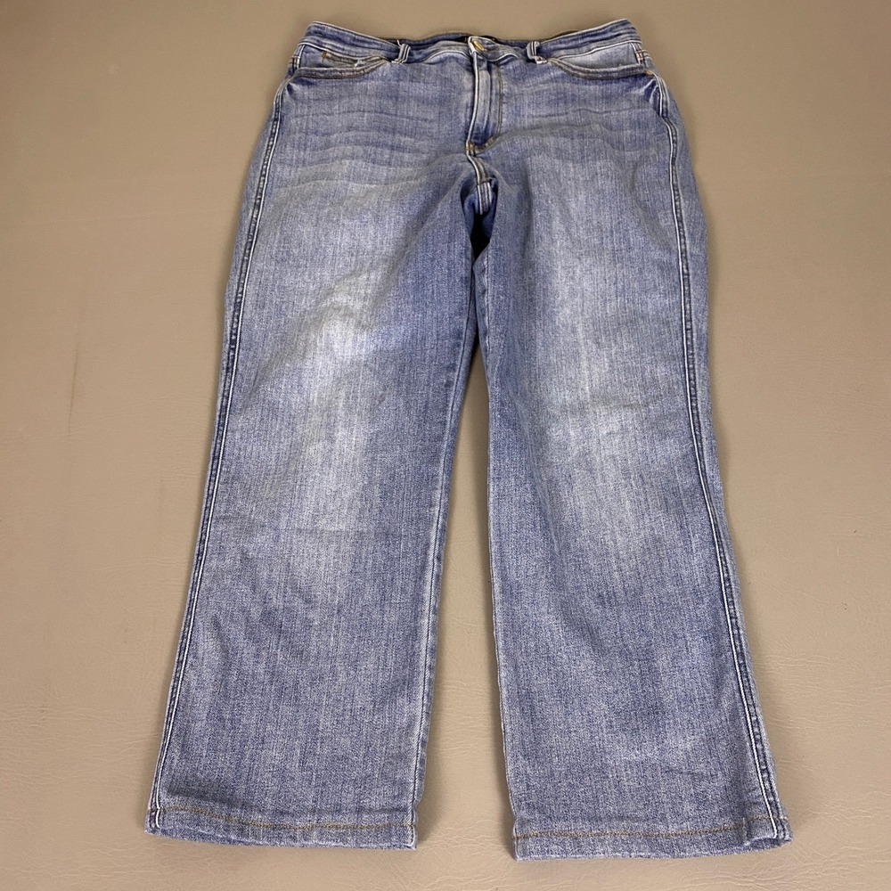 Judy Blue Dad‎ Jean Size 13/31 High Rise Distressed Light Blue Wash Denim